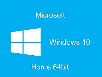 Genuine Microsoft Windows 10 Home 64Bit Full Version With DSP OEM DVD Disc & Key • $209.90