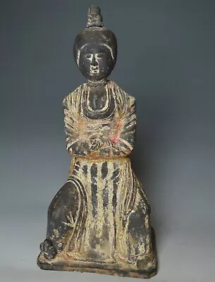 Large Chinese Antique Tang Dynasty Pottery Figure Asian  Circa AD 618 - 906 • £425