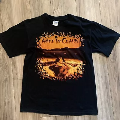 $99 • Buy Vintage 2004 Alice In Chains Dirt T-Shirt Men’s Medium Hard Rock Music Black