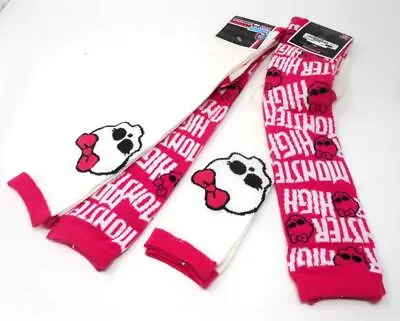 New Monster High Mattel Knee High Socks 4 Pair Size 9-11 Costume Cosplay B145 • $13.49