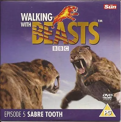 Walking With Beasts - Sabre Tooth - Dvd • £1