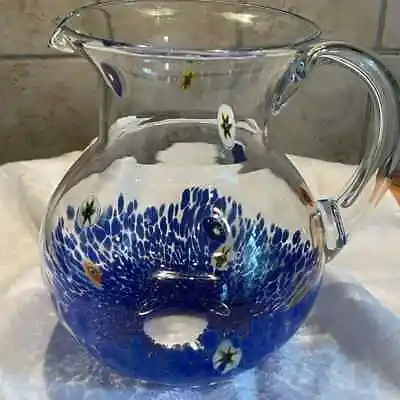 Classic Murano Millefiore Art  Glass Pitcher EUC • $54.48