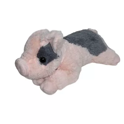 Aurora Flopsie Plush Spotted Pink & Gray Pig Stuffed Animals 12” Tidbit Mini PIg • $10.98