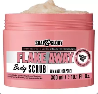 Soap & Glory Flake Away Shea Butter Sugar Seed Spa Body Polish 300ml • £11.95