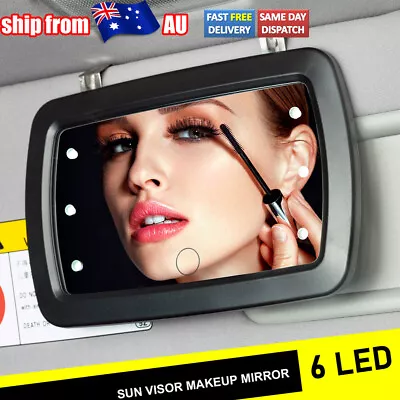 Car Sun Visor Mirror Makeup Sun-shading Cosmetic Mirror Vanity Mirror 6 LED AU • $15.79