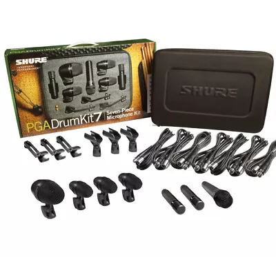 Shure PGA Drumkit7 Complete Drum Microphone Kit UPC 0042406396820 • $499