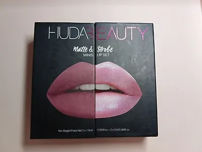Huda Beauty Matte & Strobe Minis Lip Set - Mini Liquid Mattes & Mini Lip Strobes • $29.99