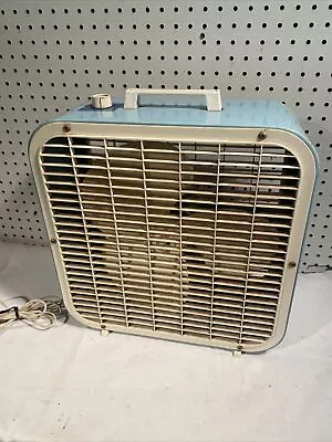 Vintage K-Mart Box Fan. 16 Inch Baby Blue Good Working Condition • $69.95