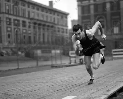 8x10 Print Louis Zamperini USC Track Star Runs With Old Father Time 1940's #LZUA • $15.99