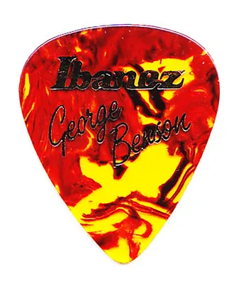 George Benson Signature Ibanez Brown Faux Tortoise Guitar Pick - 1990s Tours • $9.99