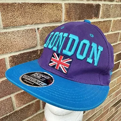 LONDON King Ice Purple & Blue Snapback Baseball Cap Hat - Adjustable • £13.95