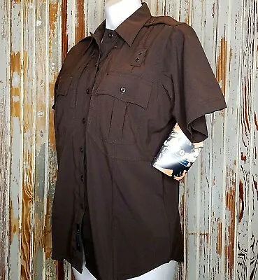 NWT 5.11 Tactical Women's Uniform Shirt Size Medium Patrol Brown • $20.39