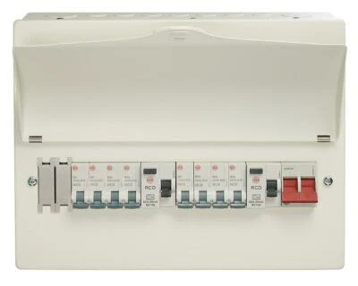 £65 • Buy Wylex 10 Way Amendment 3 Metal Clad Dual RCD Board Consumer Unit 