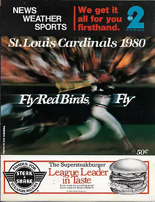 1980 St. Louis Cardinals Scorecard Vs. New York Mets May 28 Unscored • $6.99