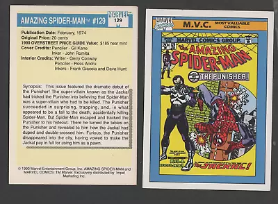 1990 Marvel Universe Series 1 #129 Amazing Spider-Man Trading Card UNCIRCULATED • $1.89