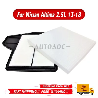 NEW Combo Set Engine Air & Cabin Air Filter For Nissan Altima 2.5L 13-2018 US • $17.59