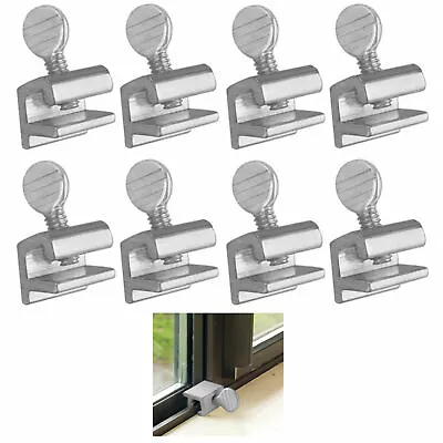 8 Pc Sliding Window Locks Easy Installation High Security Home Lock Thumbscrews • $7.13