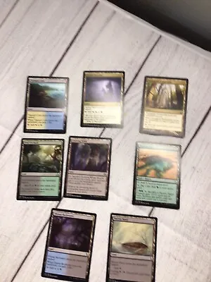 Magic The Gathering Lot Of 8 Land Cards • $6.95