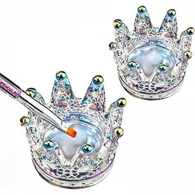 2PCS Nail Art Dappen Dish 2 In 1 Glass Dish For Nail Acrylic Liquid Powder–Na... • $14.73