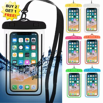 Glow Cell Phone Waterproof Bag Dry Pouch Underwater Swimming Touch Screen Case • $6.99