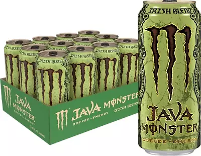 Java Monster Irish Blend Coffee + Energy Drink 15 Ounce Pack Of 12 • $40.10