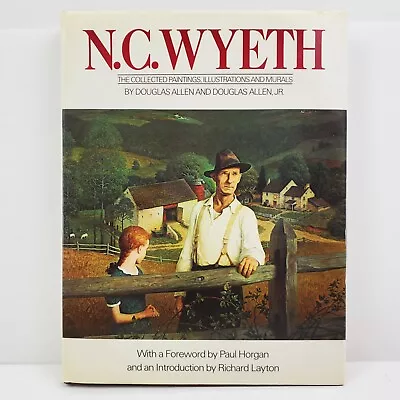N.C. Wyeth Bonanza Art Book - Collected Paintings Illustrations Murals VTG 1984 • $24.95