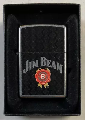 Genuine Zippo Lighter - Jim Beam Black NEW (No Gift Box Lid) • $22.46