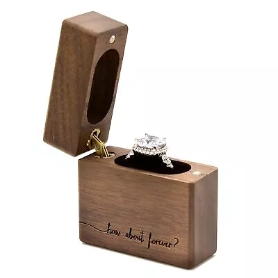 MUUJEE How About Forever Slim Secret Engagement Proposal Pocket-size Ring Box • $19.12