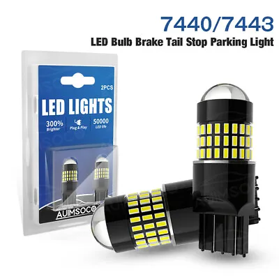 7443 7444 LED Brake Stop Light Bulb Lamp White For Nissan Sentra 2013- 2014 2015 • $28.99