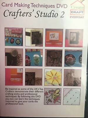 Crafters Studio 2 'Card Making Techniques - DVD - Create And Craft • £5.99