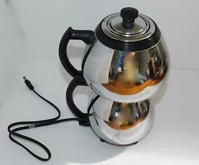 $19 • Buy Vintage Sunbeam Coffeemaster C30A Chrome Siphon Vacuum Coffeemaker 
