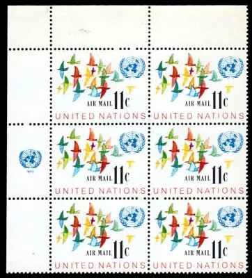 UNITED NATIONS C16 - Birds In Flight  Corner Block  (pb64668) • $2