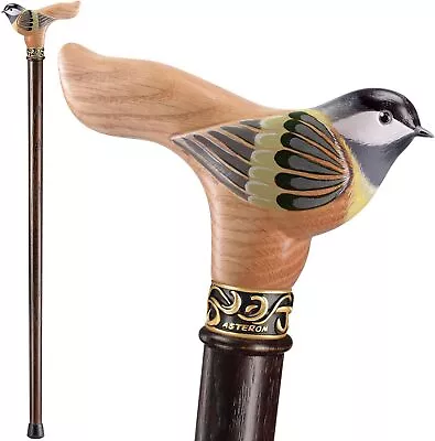 Birdie Wooden Walking Cane For Women Handmade Stylish Canes Oak Wood • $98.50