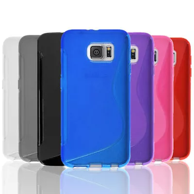 $5.75 • Buy Thin Gel Case Tough TPU Hybrid Cover For Samsung Galaxy S5 S6 Edge S7 S8 Plus