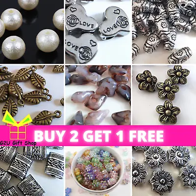 Tibetan Silver Gold Plated Round Oval Spacer Beads Daisy Wing Jewellery Making  • £2.49