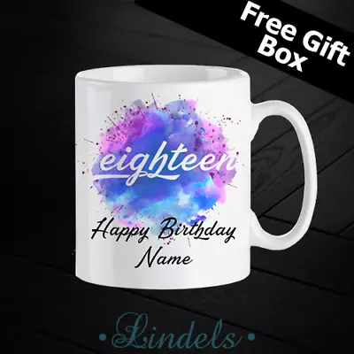 Personalised Colourful 18th Birthday Mug • £8.99