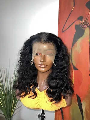 16” 13x4 Lace Frontal Brazilian Hair Loose Wave Wig Full Volume • £180