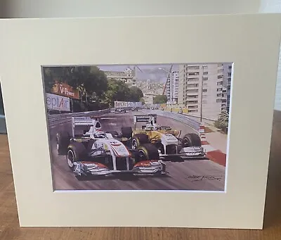 Kamui Kobayashi Sauber & Adrian Sutil Force India F1 Print Michael Turner • £8