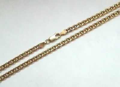 Impressive Heavy Solid 10K Yellow Gold Anchor Mariner Chain Necklace 31.5  MEN • $1299.99