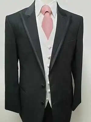 Mens Boys Black Wedding Evening Formal Funeral Masonic Suit Jacket Trousers • £14