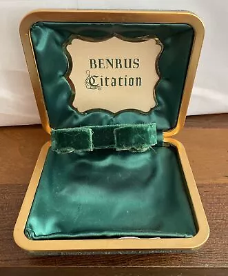 BENRUS Citation BOX Only! Vintage Watch Box Presentation Display Storage • $22