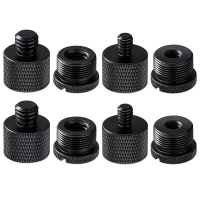 8Pcs Mic Stand Thread Adapter Set5/8 Female To 3/8 Male And 3/8 Female To 5/8 • $8.01