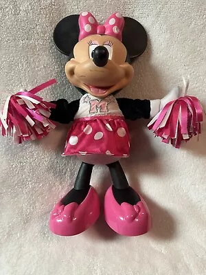 Vintage-Disney  Minnie Mouse Cheerleader - Cheers Sings! Shakes Pom Poms! • $14.99