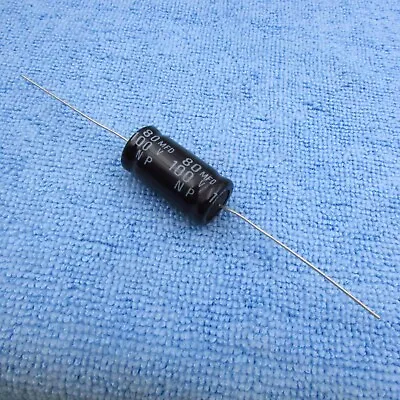 Qty 1  80uF 100V Axial Film Speaker Crossover Subwoofer Non Polarized Capacitor • $6.95