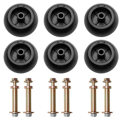 6Pcs Mower Deck Wheels Kit Fits Exmark 103-3168 116-9981 Kubota Anti Scalp Wheel • $47.99