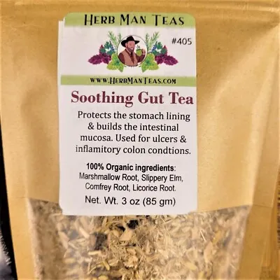 SOOTHING GUT TEA For Stomach Ulcers  Inflammatory Colon Conditions Sore Throat • $17.50