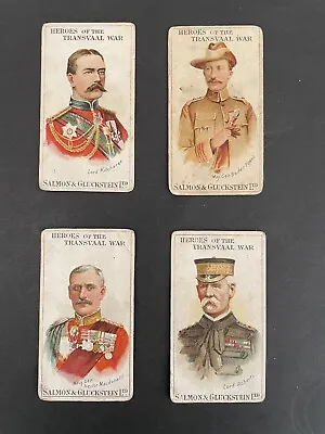 Salmon & Gluckstein  Heroes Of The Transvaal War X 4  1901 • £9