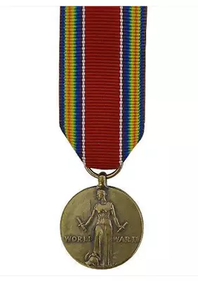 Vanguard MINIATURE MEDAL WWII VICTORY • $9.78