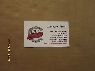 MLL Chicago Machine Vintage Defunct Circa 2007 Logo LaCrosse Business Card • $15