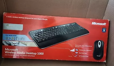 Microsoft Wireless Media Desktop 1000 Keyboard & Mouse ZHA-00001 Open Box • $70